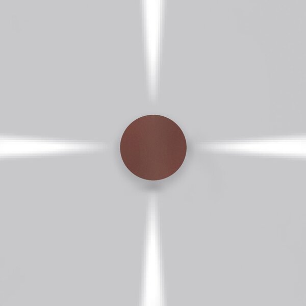 Artemide venkovní nástěnné svítidlo Effetto Round 4 úzké paprsky 11 W 220-240 V 3000K rez