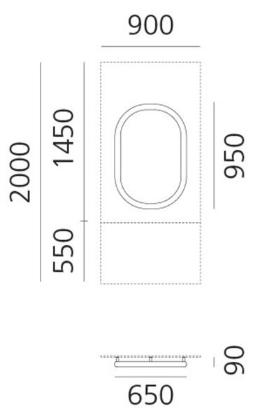 Artemide nástěnné LED svítidlo Alphabet of Light Number 0 32 W 3000K