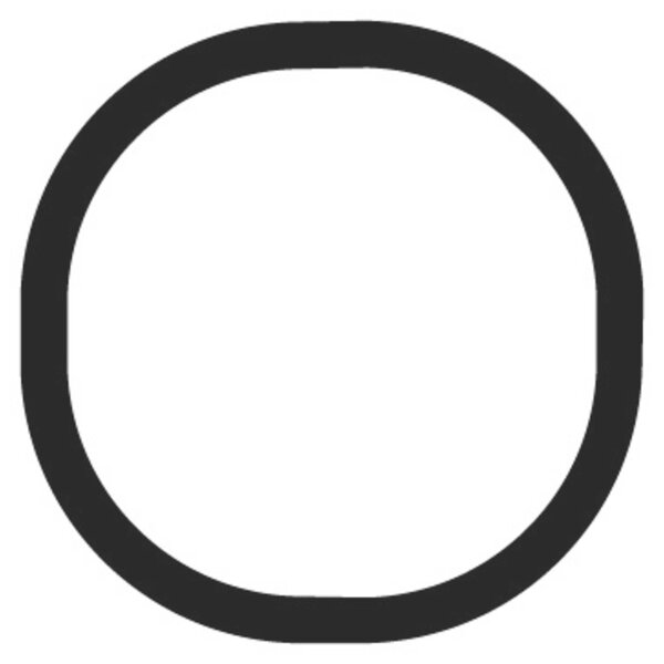 Artemide nástěnné LED svítidlo Alphabet of Light písmeno o 24 W 3000K