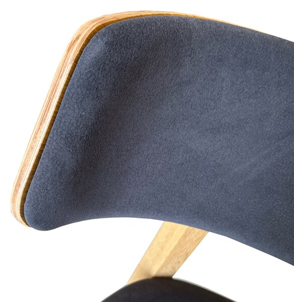 FormWood Dubová barová židle Nora 67 cm s antracitovým sedákem