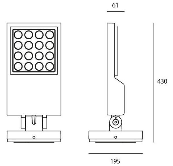 Artemide venkovní LED svítidlo Cefiso 20 38 W 3000K 220-240 V 32°