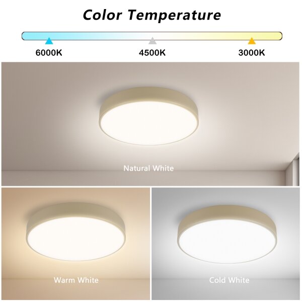 Brilagi - LED Strop. svítidlo POOL LED/36W/230V 3000/4000/6000K pr. 30 cm béžová