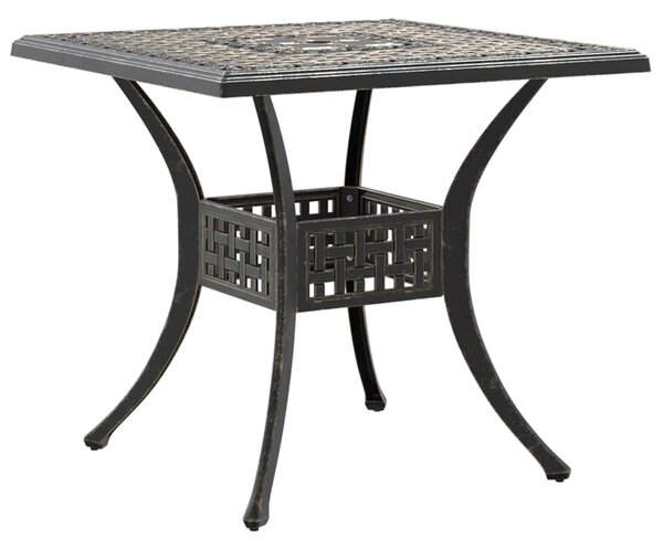 3dílný bistro set bronzový litý hliník