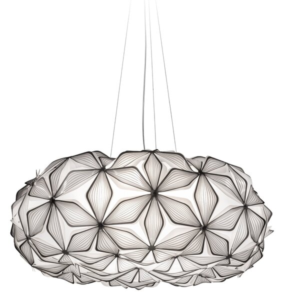 Závěsná svítidlo Slamp, C'EST LA VIE, stmívatelné, Černá, Obývací pokoj, Plast, Design