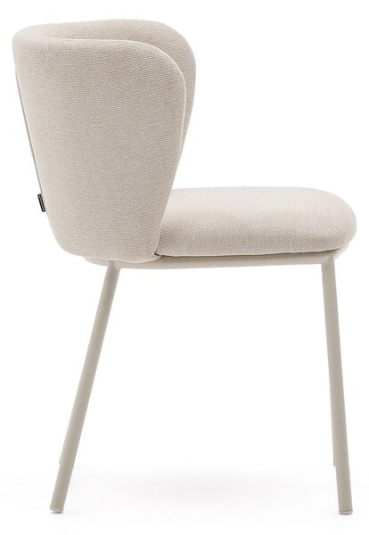 Béžové čalouněné jídelní křeslo Ciselia – Kave Home