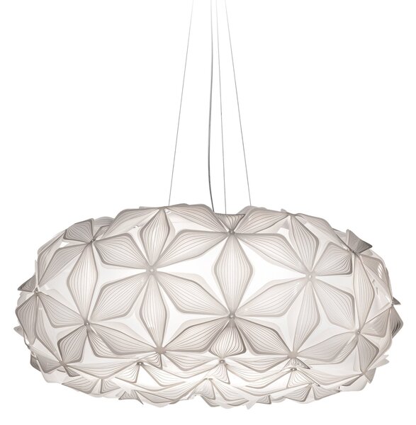Závěsná svítidlo Slamp, C'EST LA VIE, stmívatelné, Bílá, Obývací pokoj, Plast, Design