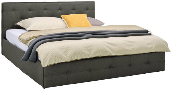 ČALOUNĚNÁ POSTEL, 180/200 cm, tmavě šedá Carryhome - Manželské postele, Online Only