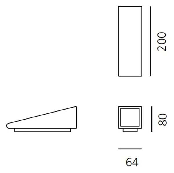 Artemide venkovní LED svítidlo Cuneo Mini 8,9 W 220-240 V 3000K rez