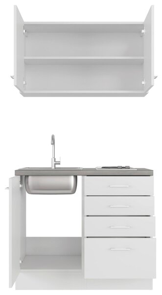 MINIKUCHYNĚ LUCCA 100 100 cm FlexWell - Online Only kuchyňské linky, Online Only
