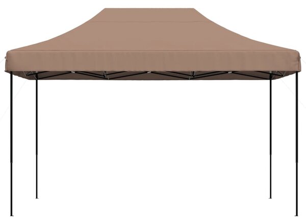 Skládací party stan pop-up hnědý 410 x 279 x 315 cm