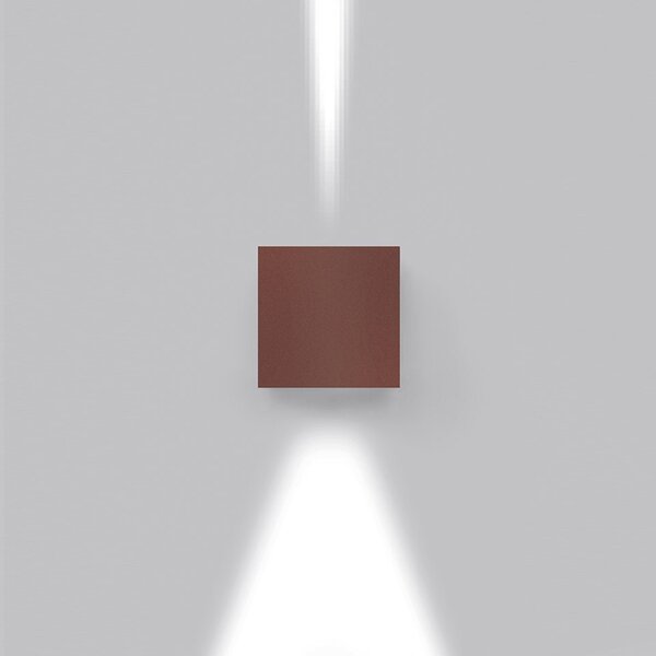 Artemide venkovní nástěnné svítidlo Effetto 14 Square 7 W 220-240 V 3000K rez