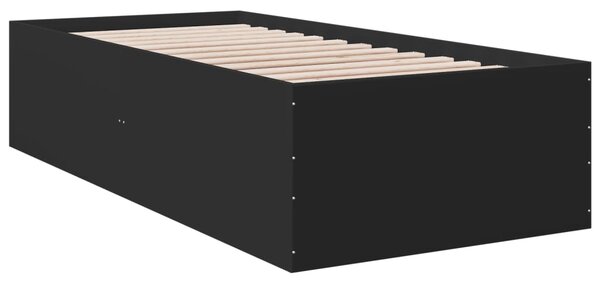 Rám postele černý 75 x 190 cm kompozitní dřevo 3280980