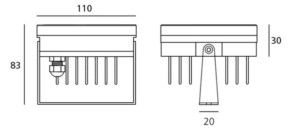 Artemide venkovní LED svítidlo Ego 6 Spot 12 W 24V DC 3000K 26°