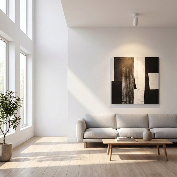 Stropní Lampa ANTIDARK, stmívatelné, Bílá, Obývací pokoj, Hliník