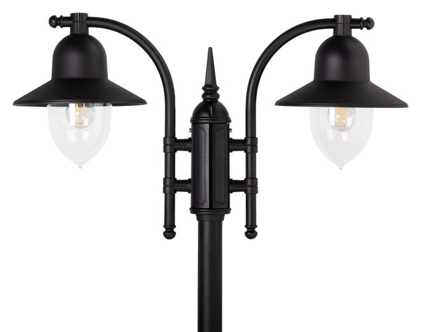 Como 2 Venkovní Parková Lampa pro Concrete Anchor Black