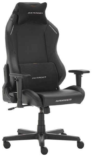 HERNÍ ŽIDLE, vzhled kůže, černá Dxracer - Herní židle