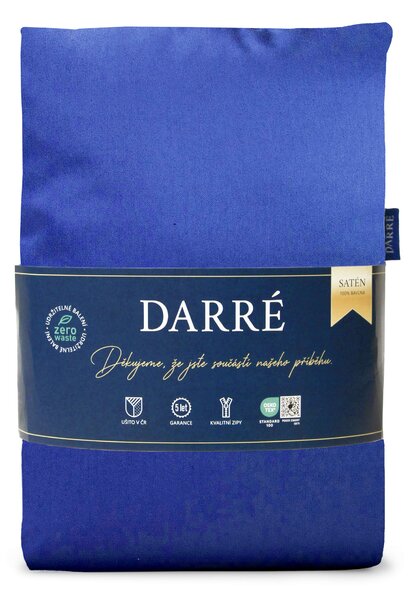 DARRÉ Saténové povlečení Royal - dark blue Velikost: 140 x 220 + 70 x 90
