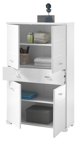 MIDI SKŘÍŇKA, bílá, 76/123/31 cm Xora - Koupelnové série