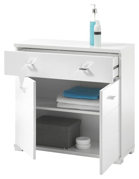 SPODNÍ SKŘÍŇKA, vysoce lesklá bílá, bílá, 76/73/31 cm Xora - Koupelnové série