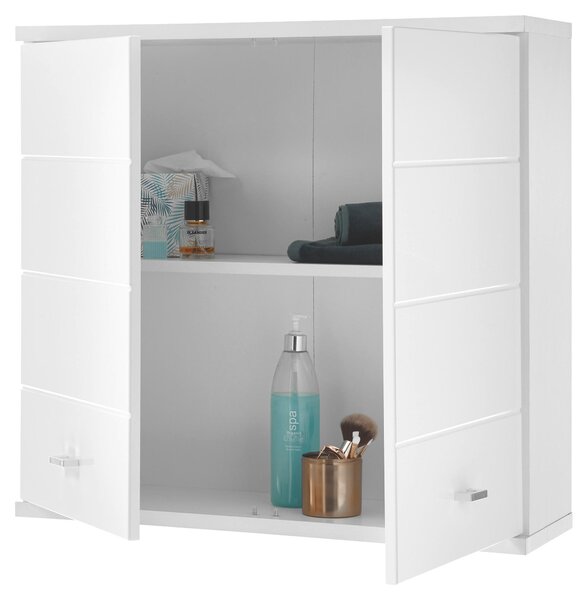 ZÁVĚSNÁ SKŘÍŇKA, vysoce lesklá bílá, bílá, 76/71/23 cm Xora - Koupelnové série