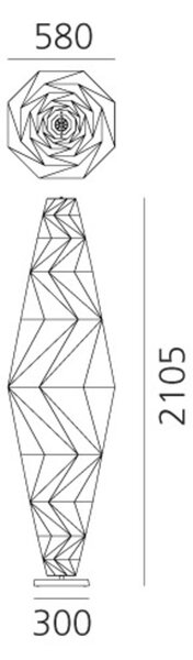 Artemide stojací lampa Minomushi Floor 28 W LED 3000K Design Collection