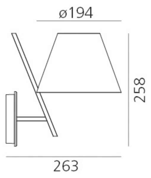 Artemide nástěnné svítidlo La Petite E14 max 6 W bílá