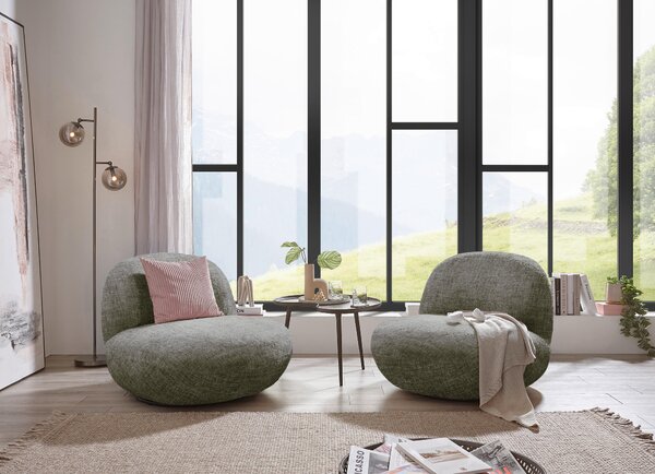 KŘESLO, textil, šedá MID.YOU - Online Only křesla & taburety, Online Only