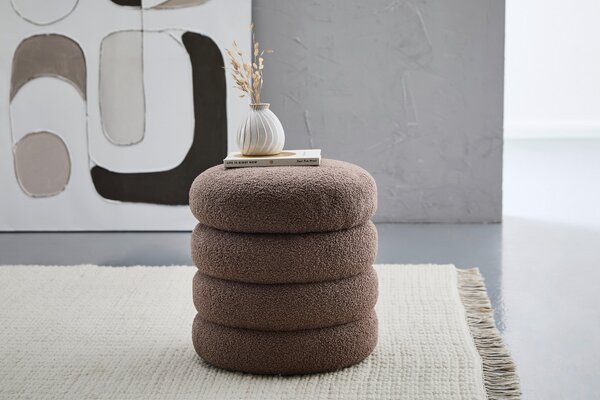 TABURET, textil, 41/42/41 cm Xora - Taburety
