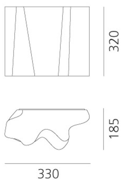 Artemide nástěnné svítidlo Logico Wall Fumè E27 2x max 12W