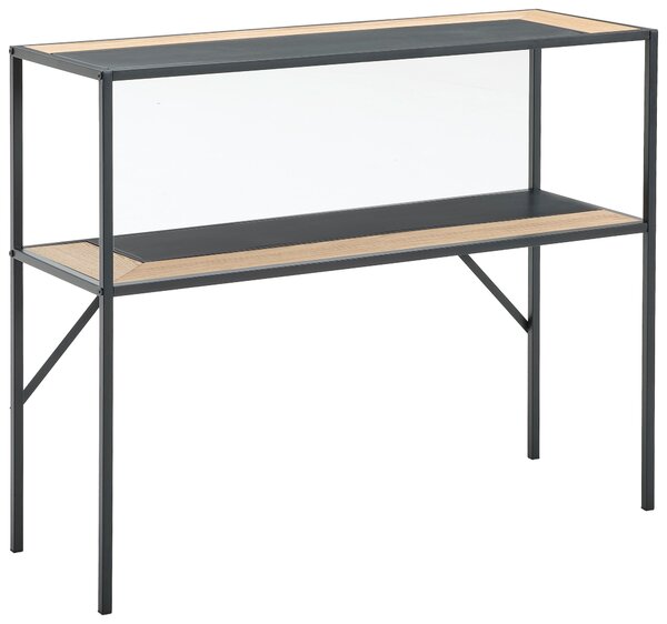 KONZOLOVÝ STOLEK, jedle, přírodní barvy, černá, 100/79/35 cm MID.YOU - Konzolové stolky, Online Only