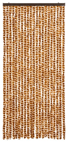 Závěs proti hmyzu okrovo-bílý 90 x 220 cm Chenille