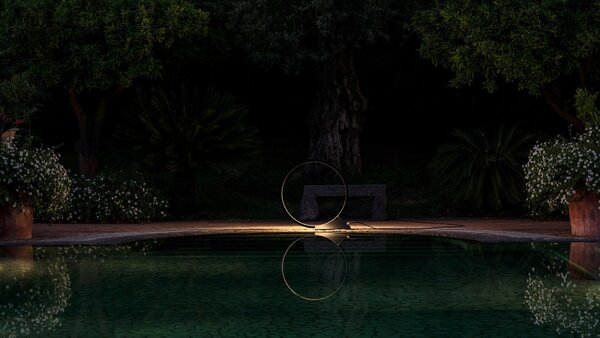 Artemide závěsné svítidlo O Outdoor 43 W 3000K průměr 90 cm