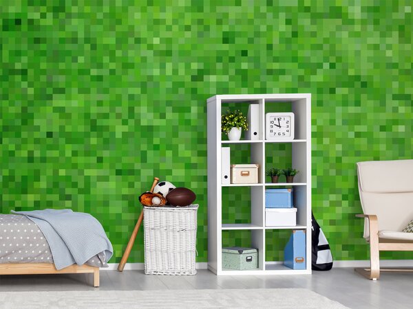 FUGU Tapeta na zeď Pixelcraft - green classic Materiál: Digitální eko vlies - klasická tapeta nesamolepicí