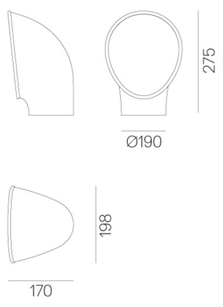 Artemide venkovní LED svítidlo Piroscafo 14 W 3000K Architectural Outdoor