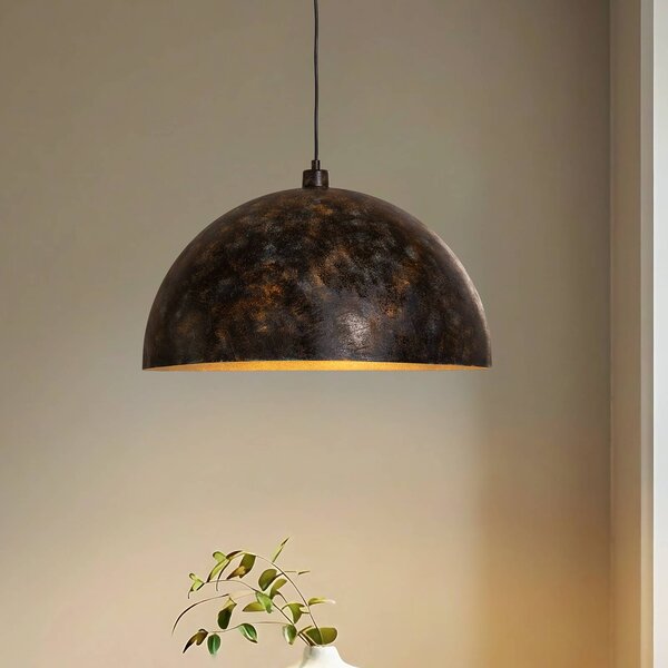 Opviq Závěsné světlo Berceste, Ø 60 cm, starý mosaz, kov, stmívatelný, Bronz / starožitná mosaz, Obývací pokoj / jídelna, kov, Vintage