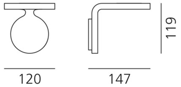 Artemide nástěnné svítidlo Rea 12 8 W 3000K