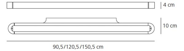 Artemide nástěnné svítidlo Talo Wall 90 32 W 220-240 V 3000K bílá