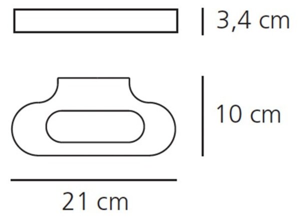 Artemide nástěnné svítidlo Talo HALO 11 W R7s 220-240 V bílá