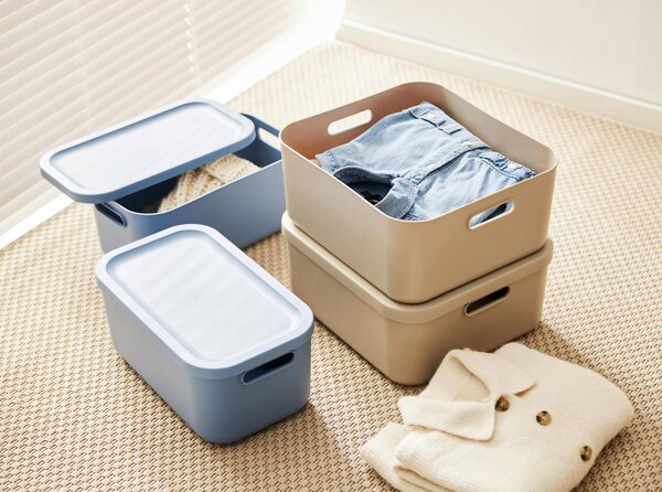 BOX S VÍKEM 20 l Rotho - Stohovatelné boxy