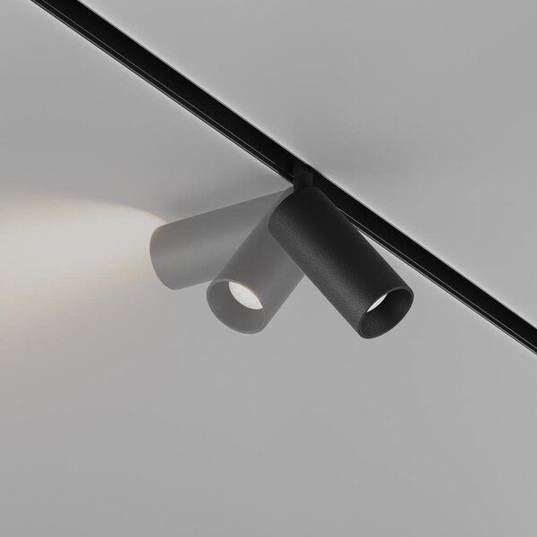 M TR032-2-5W3K-S-B Svítidlo pro kolejnicový systém Focus LED 3000K 5W 350lm černý hliník teplá bílá nízké odlesky Exility - MAYTONI