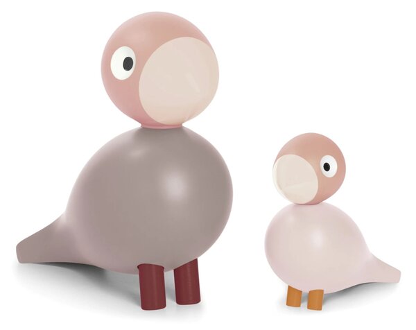 Dřevění ptáčci Liv and Lykke Soft Pink - set 2 ks Kay Bojesen Denmark