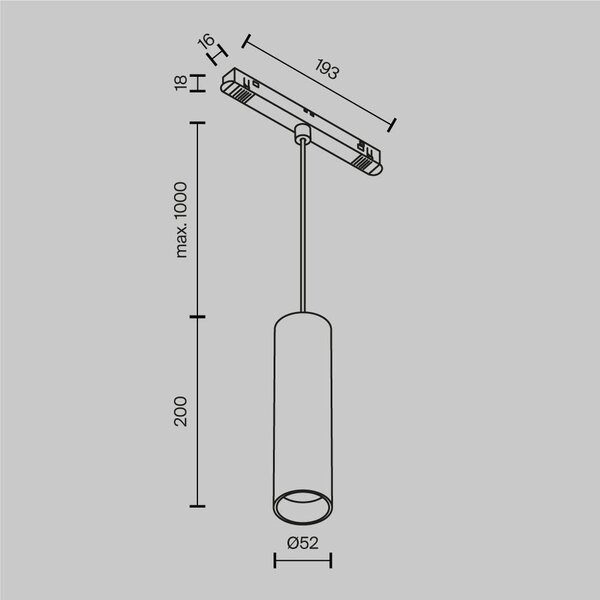 Maytoni Závěsné LED svítidlo FOCUS 12W, ø 52 mm, CCT 2700-6000 Casambi