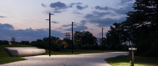 Artemide venkovní svítidlo Walking Pole 600 mm 1 hlavice