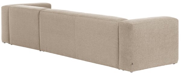 Kave Home Rohová pohovka Blok 330 cm, pravá