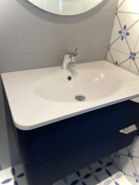 Lavedo Velluto Blue 80 koupelnová skříňka s umyvadlem