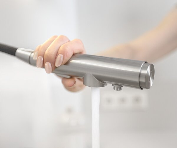 KFA Armatura Duero Pure Basic kuchyňská baterie s filtrem stojící inox 6623-112-22