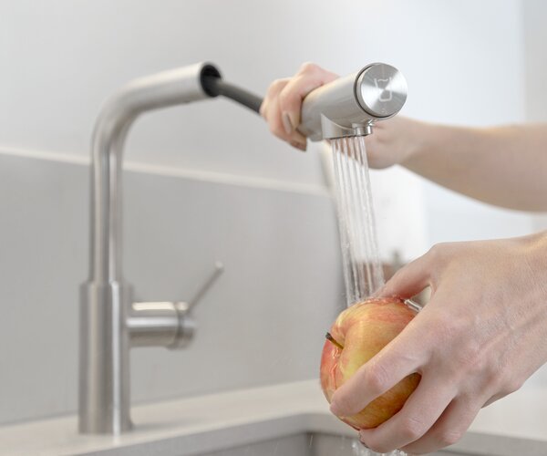 KFA Armatura Duero Pure Basic kuchyňská baterie s filtrem stojící inox 6623-112-22