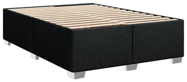 Rám postele bez matrace černý 140 x 190 cm textil 3284473