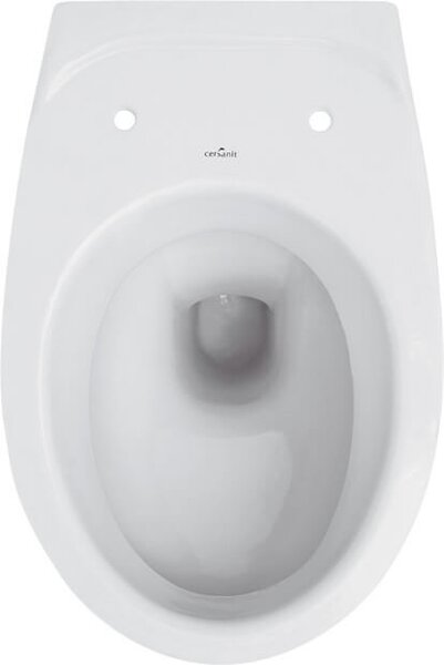 Cersanit Delfi, System40 MECH podomítkový rám + závěsná wc mísa Delfi + chromové tlačítko Enter II, S701-767