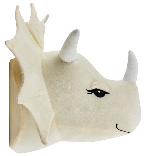 Nástěnná dekorace pro děti Dinosaurus REXX Bavlna 29 cm Světle béžová